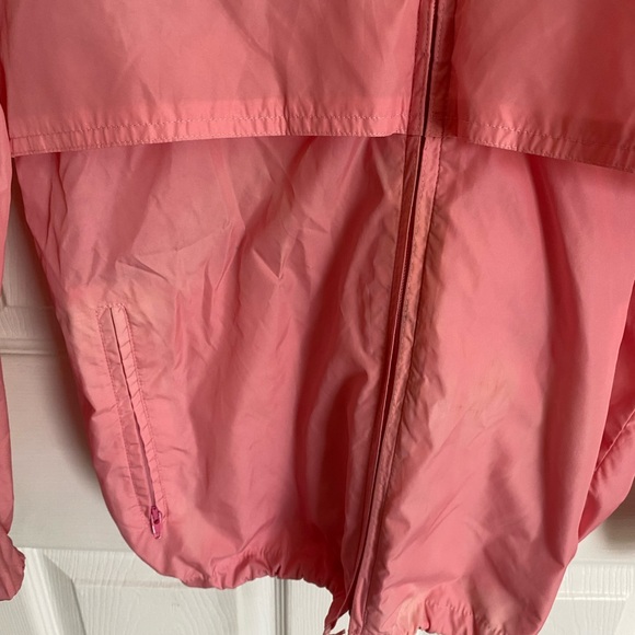 Vintage woolrich pink windbreaker peach jacket hooded zipper retro hoodie - Picture 4 of 14